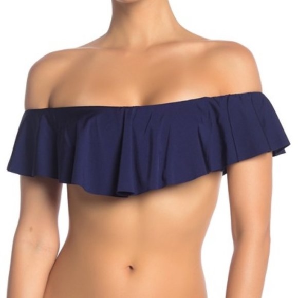 NWT $136 Trina Turk Off Shoulder Bandeau Bikini Top + Bikini Bottoms‎ [ 4 ] - Picture 14 of 15